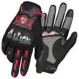 赛羽（SCOYCO）摩托车夏季手套透气碳纤维护壳骑行手套MC20（红色）2XL