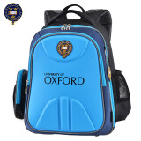 UNIVERSITY OF OXFORD英国牛津大学小学生书包男孩减负护脊儿童女1-3-6年级防水双背包 X159蓝色 大号3-6年级