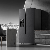 海信（Hisense）黑凤梨 海信全自动制冰机冰箱一体机570升双开门风冷对开门电冰箱 制冰机冰箱