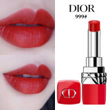 【专柜正品】迪奥(dior)烈艳蓝金挚红唇膏 惹火蓝星限量版红管 保湿