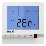 HAILIN海林 中央空调温控器风机盘管温度控制液晶开关面板HL108DA2-RL