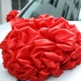 盛世泰堡大红花球剪彩婚车装饰退伍表彰光荣花球开业绸带花球活动剪彩装饰