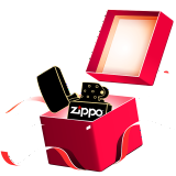 ZIPPO打火机盒子幸运盒子圣诞盲盒含随机全新火机 惊喜盒子