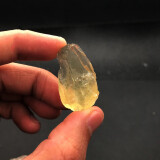 天然水晶宝石石头奇石矿石标本原石摆件地质教学科普摆件 黄水晶一块(2-3cm)