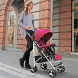 迪马（DM） 婴儿推车可坐可躺超轻便携式手推车折叠避震婴儿车伞车儿童宝宝 普通款-高贵紫