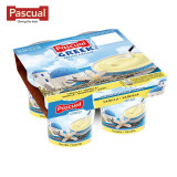 帕斯卡西班牙进口 常温希腊风味酸奶4*125g 香草味营养风味发酵全脂酸奶