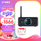 飞傲（FiiO） K7台式解码耳放 DSD解码一体机耳机功率放大器 HiFi解码器 黑色蓝牙版