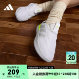 adidas ADIPUFF面包鞋型休闲舒适棉鞋男女阿迪达斯官方轻运动 米白色/灰色 36.5(225mm)推荐选大半码