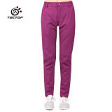 探拓 （TECTOP）速干裤 女户外耐磨弹力长裤 可穿腰带 80942 女款紫红 XL