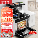 欧尼尔（OUNIER）空气炸果蔬干 厨房家用集成灶一体式 蒸烤一体型 蒸箱烤箱款 燃气灶油烟机LX3-BZK-20Y