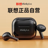 联想（Lenovo）thinkplus真无线蓝牙耳机 半入耳式运动降噪重低音音乐游戏低延迟耳机 通用苹果华为手机 LP40黑色