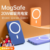 【10000毫安】iPhone苹果15/14/13/12磁吸无线充电宝MagSafe快充移动电源轻薄 【超大容量/双向快充】海军蓝