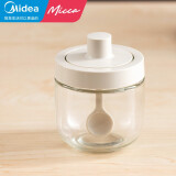 美的Micca 调味罐单支装 调味瓶调料瓶调料罐勺子一体调料盒厨房调料组合盐罐子玻璃罐防潮大容量MT-TWE3001
