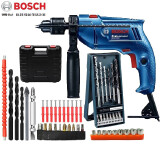 博世（BOSCH）电钻家用冲击钻大功率手电钻GSB550电动螺丝刀起子机正反转调速 塑盒冲击钻工具箱套装