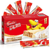 雀巢(nestle) 脆脆鲨 巧克力花生牛奶口味威化饼干640g(32*20g)/盒