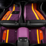 尼罗河汽车脚垫超弹绒全包围脚垫适用于保时捷路虎宝马X5奔驰S级E级奥迪A6L大众迈腾等市场99%车型 紫色 奥迪a6l a4l q5 a3 a8 a7