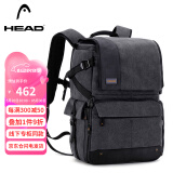 海德（HEAD） 双肩包大容量背包15.6英寸电脑包防泼水摄影包 独立抽屉仓 黑色