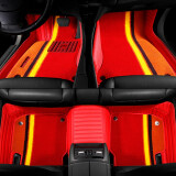 尼罗河汽车脚垫超弹绒全包围脚垫适用于保时捷路虎宝马X5奔驰S级E级奥迪A6L大众迈腾等市场99%车型 红色 其他车型