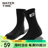 WATERTIME/水川 沙滩袜潜水袜子冬泳袜男女成人浮潜装备潜水装备 银灰色 S
