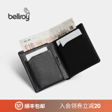 Bellroy澳洲Note Sleeve极简短夹男士皮夹时尚礼物超薄简约钱包 墨黑色（防盗刷）