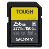 索尼（SONY）256GB SD存储卡 SF-M256T/T1 M系列TOUGH三防规格 U3 V60读速高达277MB/s UHS-II 相机内存卡 
