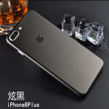 轩创 iphone7全包边后膜保护膜苹果8 plus背膜手机背贴彩膜贴纸 iphone8 plus 黑色背膜（买一送一）