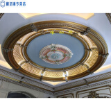 liwupu欧式吊顶灯池pu灯盘圆形灯池装饰客厅吊顶灯池造型仿石膏吊顶