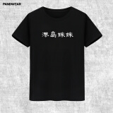攀威醉民谣音乐人李志天空之城南京港岛妹妹歌词t恤短袖男女纯棉 黑色