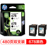 惠普（HP）678原装黑色双支装墨盒 适用hp 1018/2515/1518/4648/3515/2548/2648/3548/4518打印机