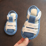 萌跑婴儿学步鞋 1-3岁宝宝千层底手工布鞋儿童夏季单凉鞋 514 内长15.5cm