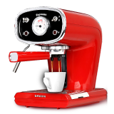 灿坤（EUPA） 咖啡机家用 15Bar意式半自动咖啡机办公室用 直观温度表 蒸汽大小可调 红色