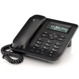 摩托罗拉（Motorola） 电话机家用固定座机办公室有线电话机 CT410C双接口 黑色
