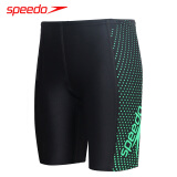 速比涛(speedo)儿童泳裤 男童五分及膝游泳裤 舒适抗氯小孩专业训练