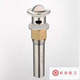 洗手盆洗手盘翻版下水器全铜弹跳洗脸盆面盆防臭下水管软管排水器 有