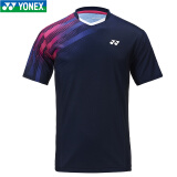YONEX刺绣款尤尼克斯yy羽毛球服速干透气俱乐部团购套装比赛团队110498 男 110498 深蓝019 XL