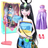 叶罗丽娃娃玩具 娃娃女孩小娃娃29厘米夜萝莉娃娃灵公主生日礼物套装 29厘米娃娃-孔雀