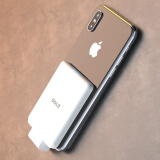 OISLE苹果XSMAX背夹充电宝适用三星S9华为P20iphone8Qi无线快充迷你小巧便携电池 白色 iPhoneX /5/6/78/s/Plus全通用