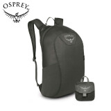 OSPREY 背包户外超轻皮肤包 防泼水压缩随身包可折叠双肩包 深灰 O/S