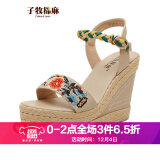 贝奇约翰逊绣花高跟鞋