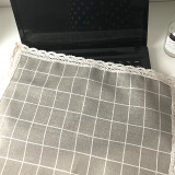 巧林儿 笔记本防尘罩笔记本盖布电脑罩电脑盖巾打印机万能盖布键盘盖布 大灰格送鼠标布 17寸及以下