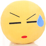宅神qq表情包抱枕 滑稽脸毛绒公仔恶搞笑动漫周边装逼神器 流汗