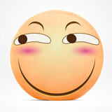 可爱qq表情抱枕暖手捂公仔毛绒玩具靠枕滑稽emoji软绵绵 滑稽经典款