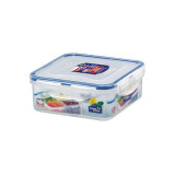 乐扣乐扣保鲜盒塑料微波炉饭盒长方形密封盒水果冰箱收纳盒便当盒 HPL823C  870ML  4分隔