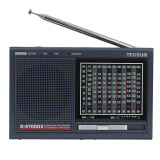 德生（Tecsun） R-9700DX 全波段二次变频立体声收音机中波短波调频高灵敏便携式老人半导体 铁灰色