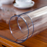 夕音 圆形餐桌布软玻璃茶几垫防水防油餐桌垫塑料透明玻璃水晶板定制 透明加厚(2.0mm) 定制请联系客服