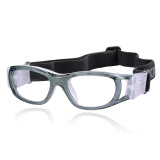 VOLOCOVER 专业少年儿童篮球足球运动眼镜可配近视简约镜框防撞运动护目镜 灰色框平光片 配防雾近视片