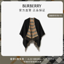 博柏利（BURBERRY）【礼物】女装 双面两穿格纹羊毛披肩80778971