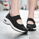 Apple美国苹果妈妈鞋中老年健步鞋老人鞋夏季网布气垫休闲运动鞋跳舞鞋 黑色 39