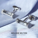 WILLIAM MILTON限量法式衬衫时光沙漏袖扣男士轻奢袖钉高端袖口定制饰品礼盒装 定制