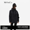 MO&Co.2023冬新品【防水透湿】可拆内胆连帽鸭绒羽绒服MBC4EIN020 黑色 S/160